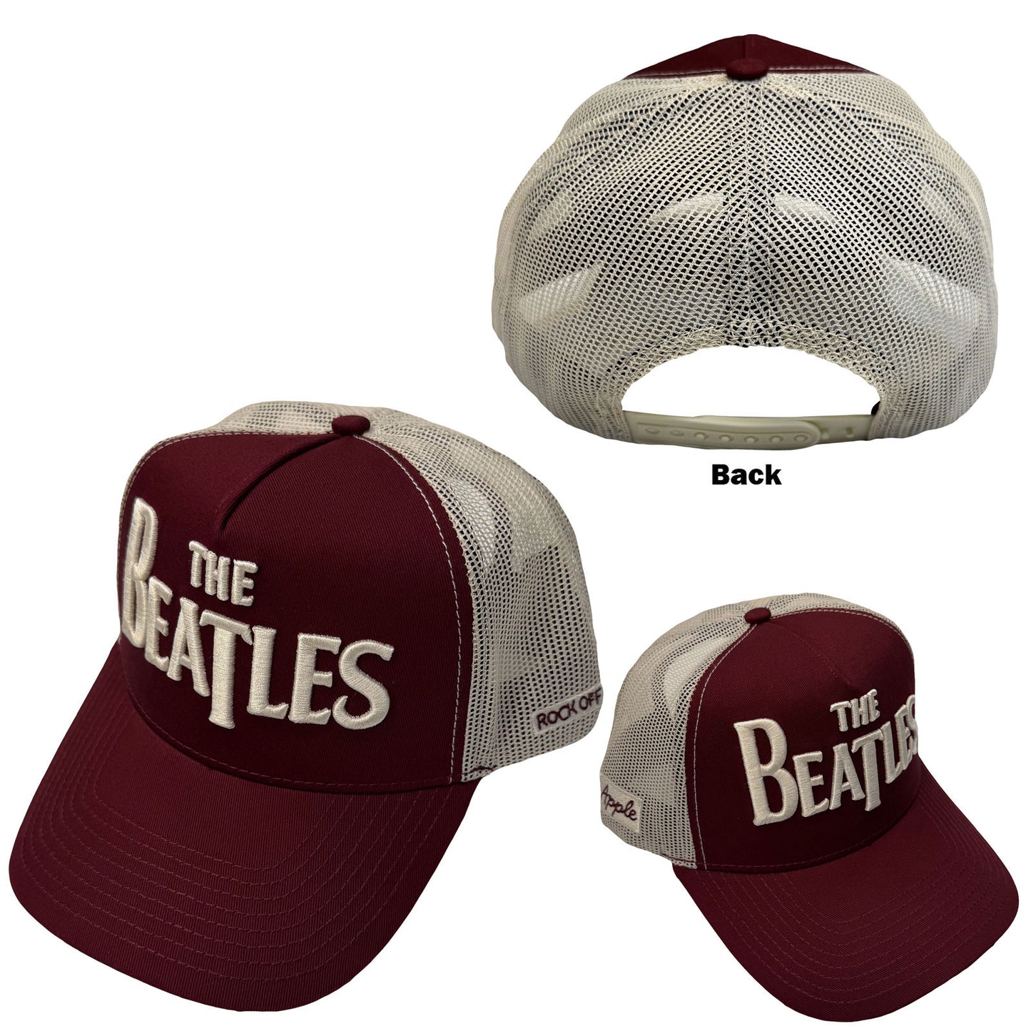 The Beatles Baseball Cap: Drop T Logo & Apple
