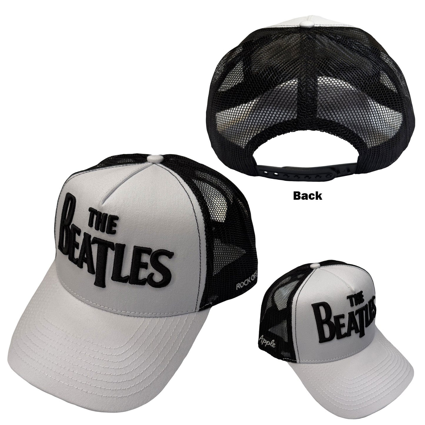 The Beatles Baseball Cap: Drop T Logo & Apple