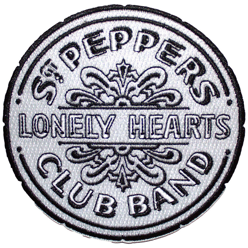 The Beatles Patch: Sgt Pepper Drum B&W