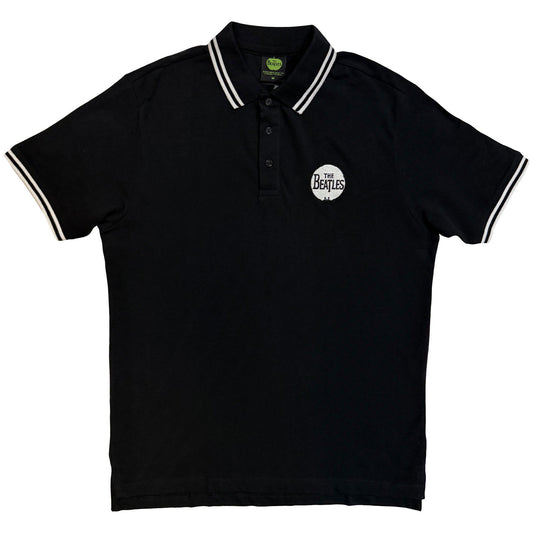 The Beatles Polo Shirt: Drum Logo