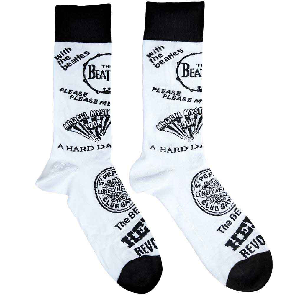 The Beatles Socks: Albums Monochrome