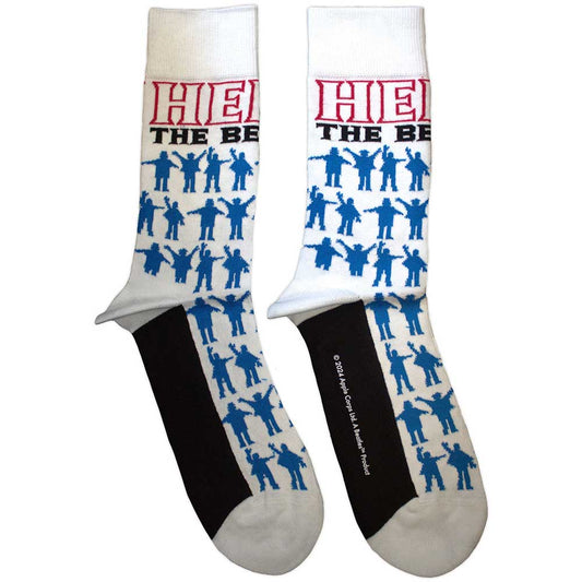 The Beatles Socks: Help Silhouettes Repeat