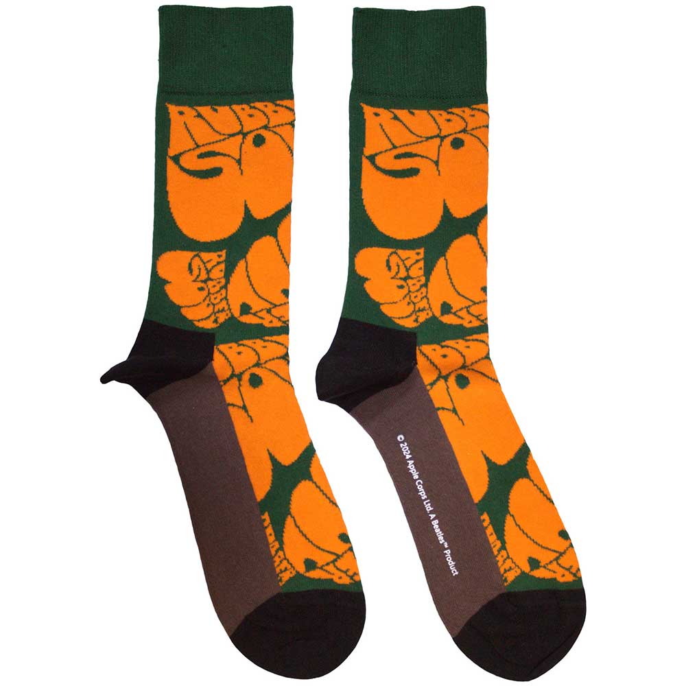 The Beatles Socks: Rubber Soul Text Repeat
