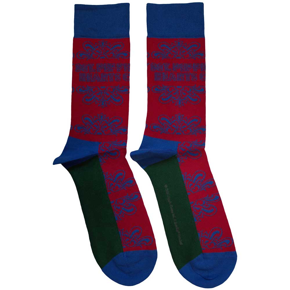 The Beatles Socks: Sgt Pepper Text Outlines
