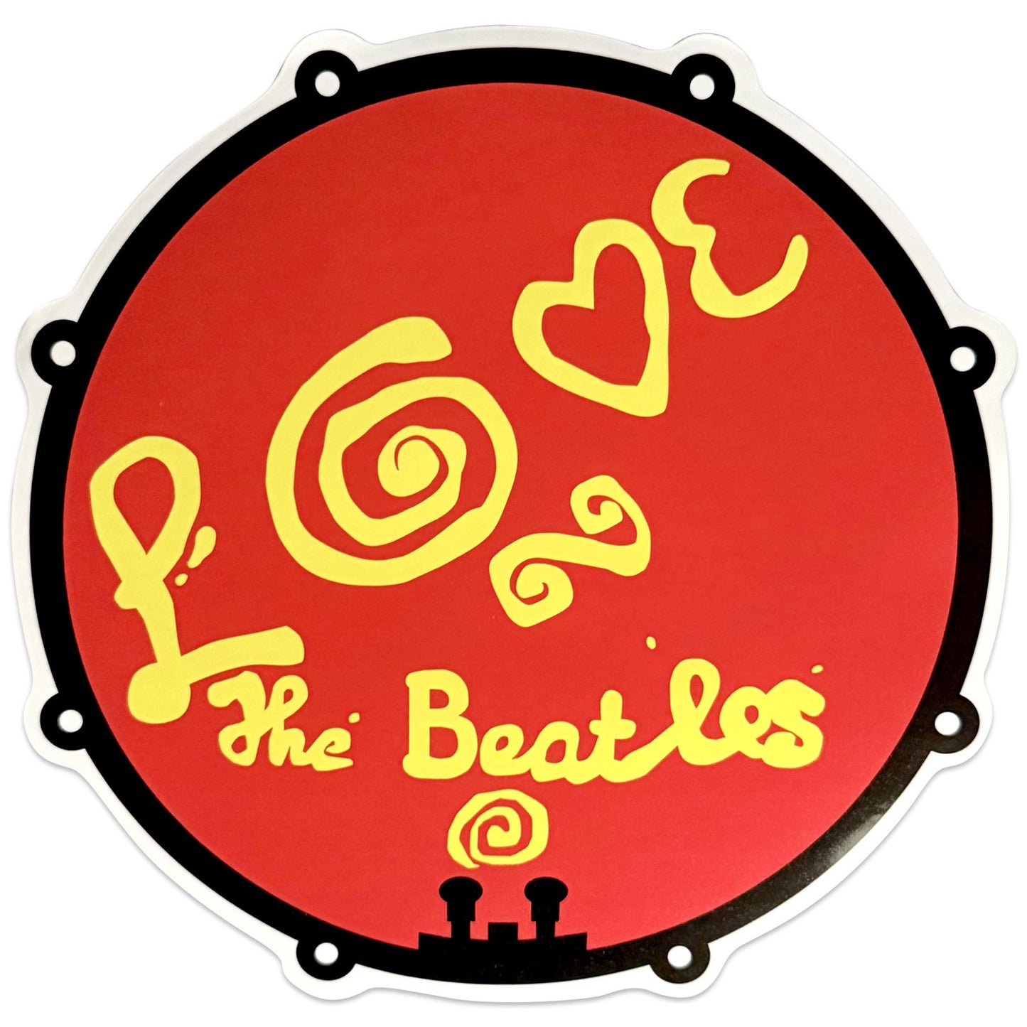 The Beatles Sticker: Love Drum