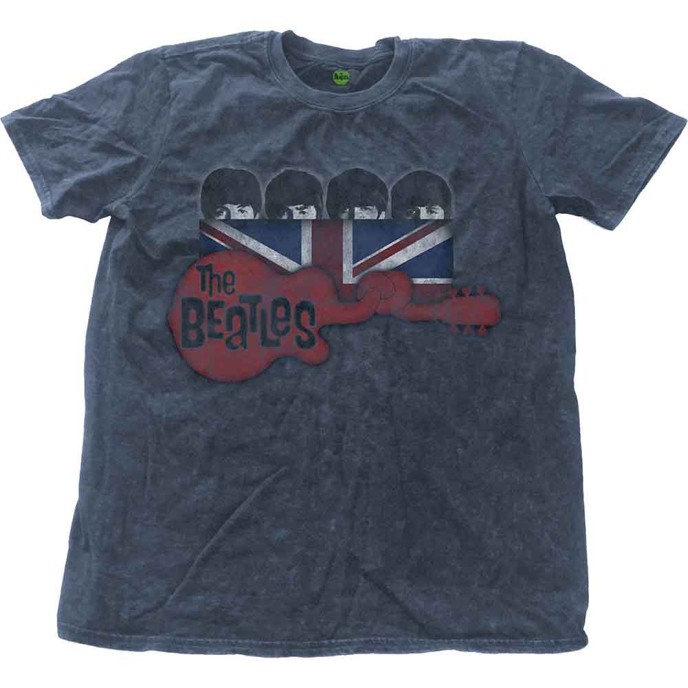 The Beatles T-Shirt: Guitar & Flag