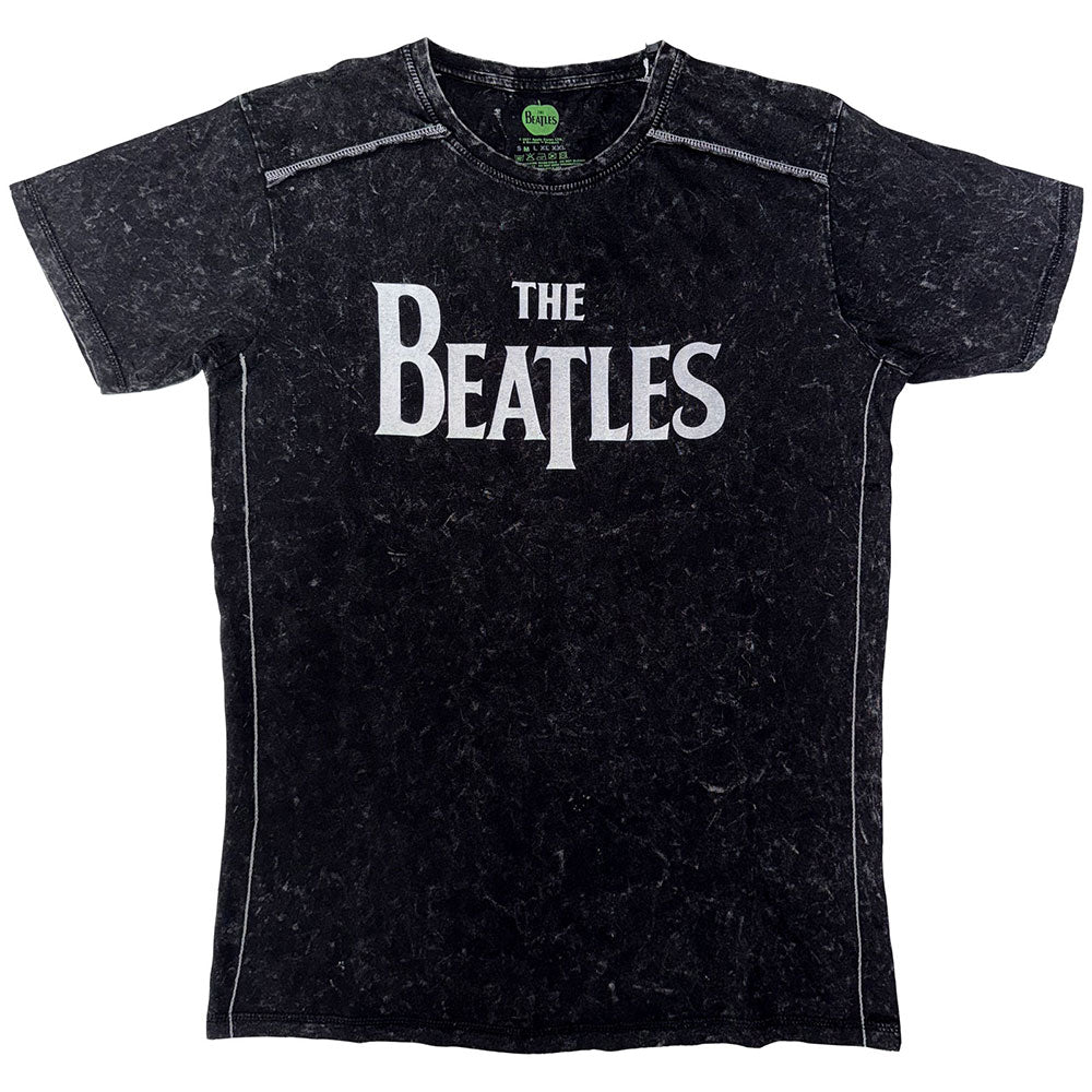 The Beatles T-Shirt: Drop T Logo Snow Wash
