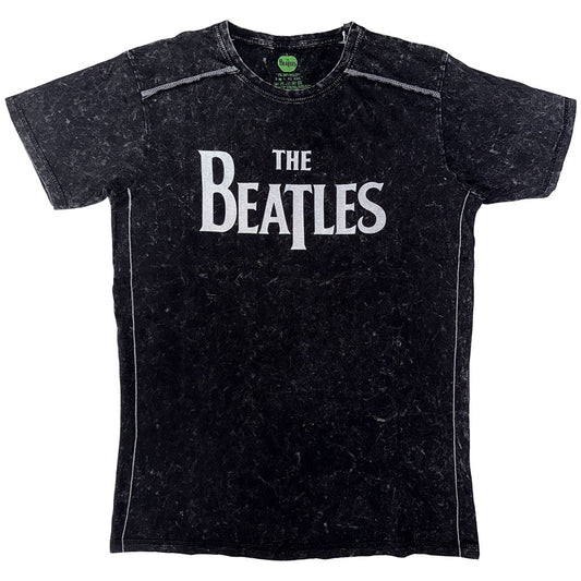 The Beatles T-Shirt: Drop T Logo Snow Wash