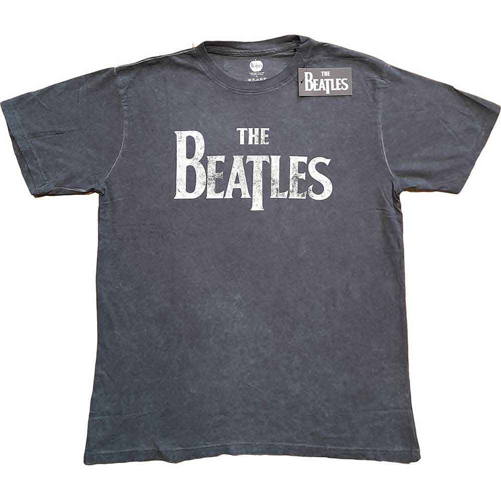 The Beatles T-Shirt: Drop T Logo Snow Wash
