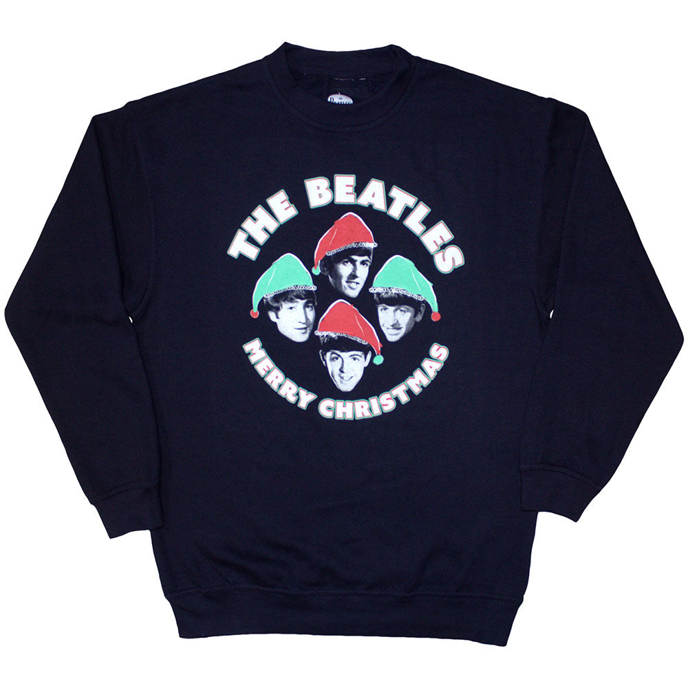 The Beatles Sweatshirt: Xmas Hats