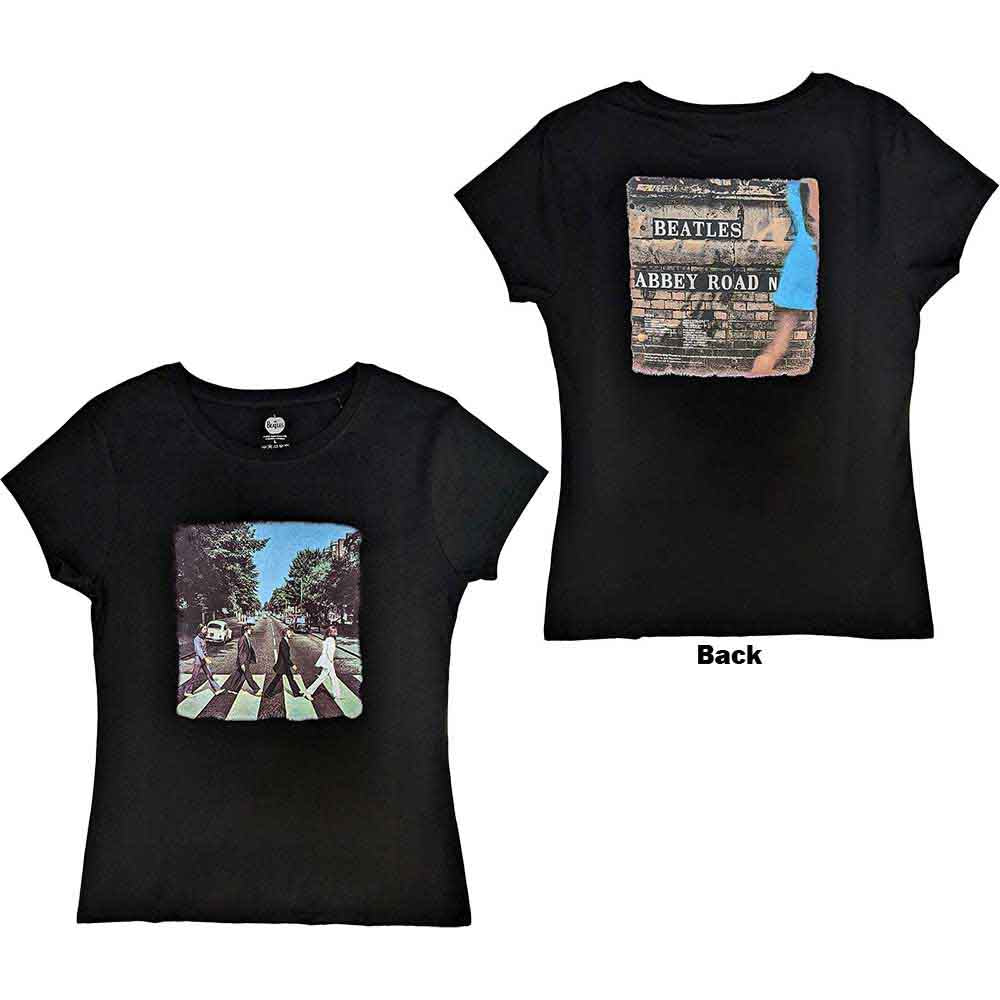 The Beatles Ladies T-Shirt: Vintage Abbey Road