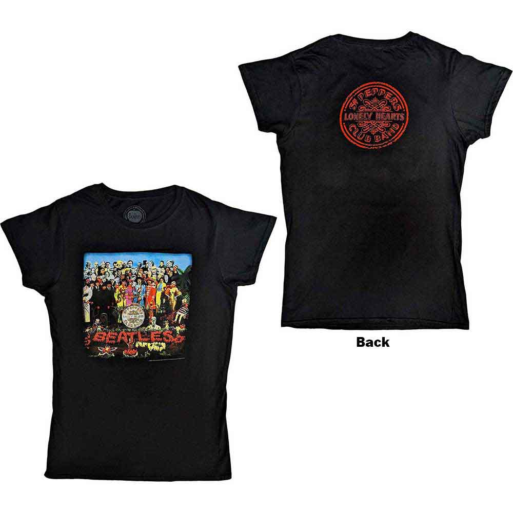 The Beatles Ladies T-Shirt: Vintage Sgt Pepper