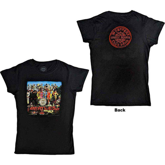 The Beatles Ladies T-Shirt: Vintage Sgt Pepper
