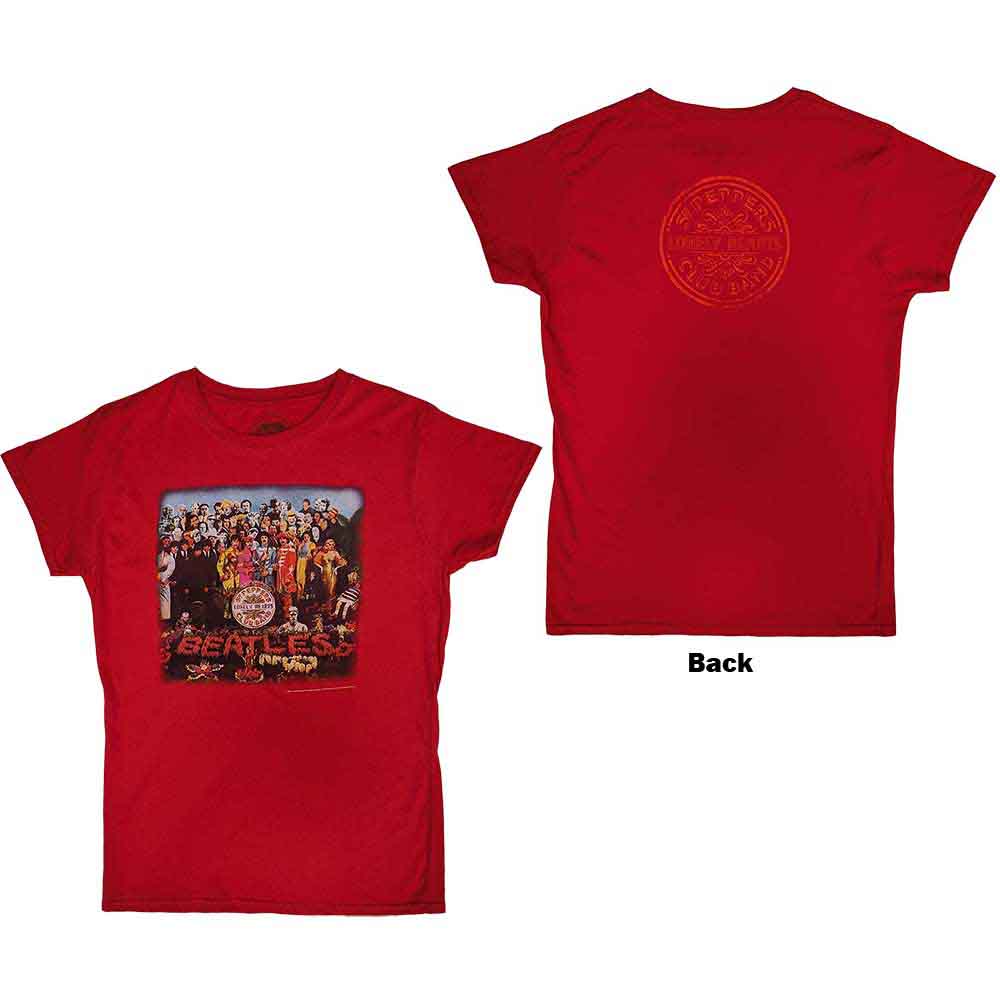 The Beatles Ladies T-Shirt: Vintage Sgt Pepper