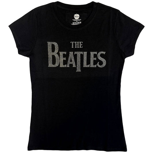 The Beatles Ladies T-Shirt: Drop T Crystals