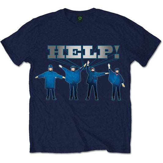 The Beatles T-Shirt: HELP! Silver Logo