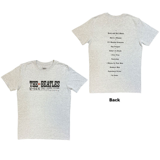 The Beatles T-Shirt: Budokan Set List
