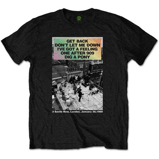 The Beatles T-Shirt: Rooftop Songs Gradient