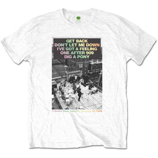 The Beatles T-Shirt: Rooftop Songs Gradient
