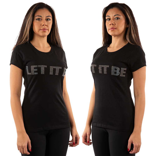 The Beatles Ladies T-Shirt: Let It Be Crystals