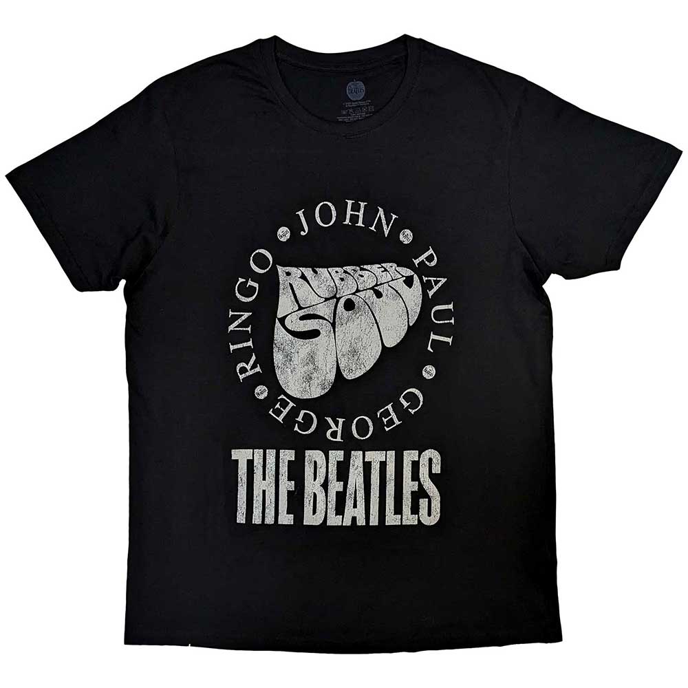 The Beatles T-Shirt: Rubber Soul Names