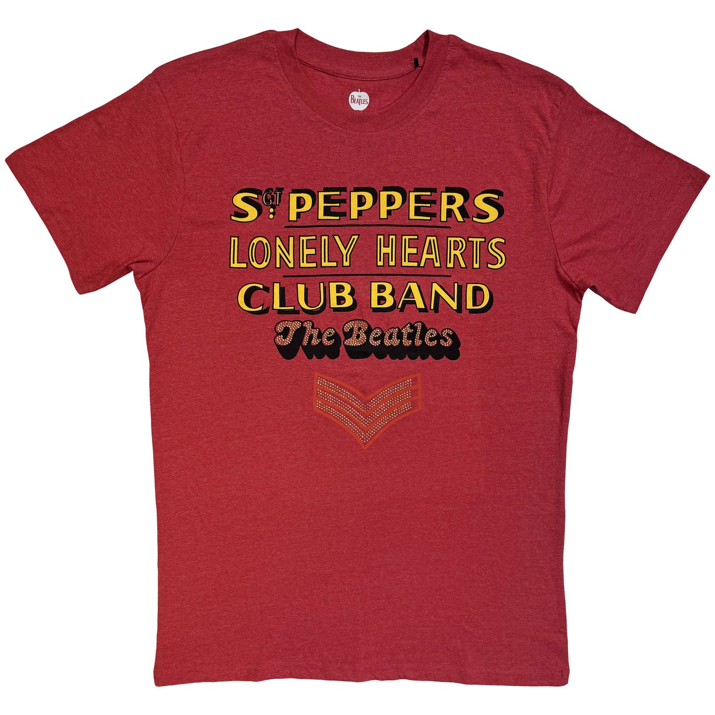 The Beatles T-Shirt: Sgt Pepper Stacked Crystals