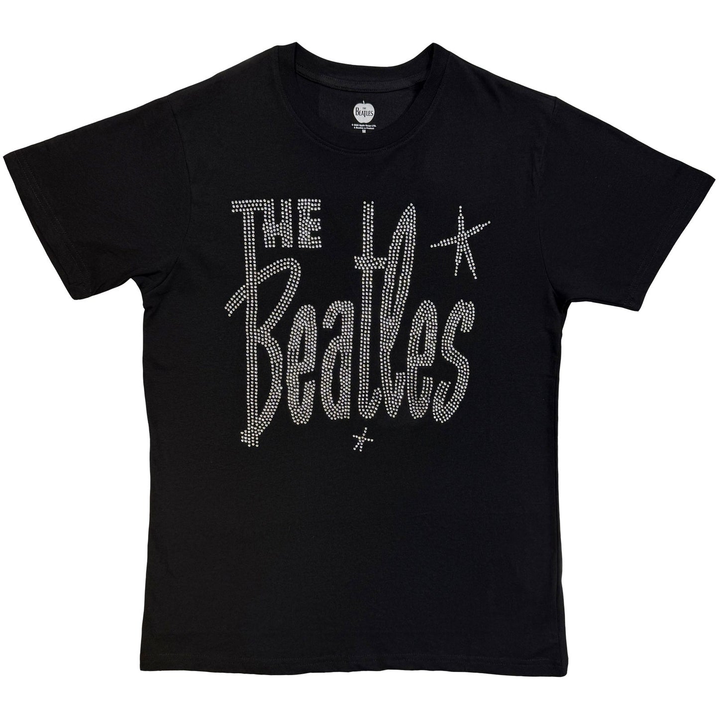 The Beatles T-Shirt: Retro Logo Crystals