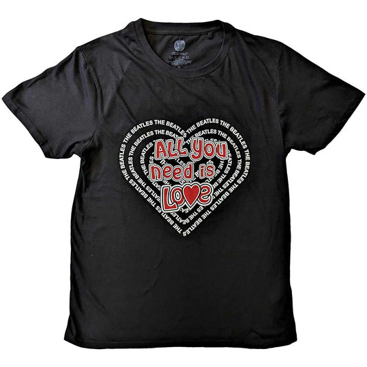 The Beatles T-Shirt: All You Need Is Love Heart