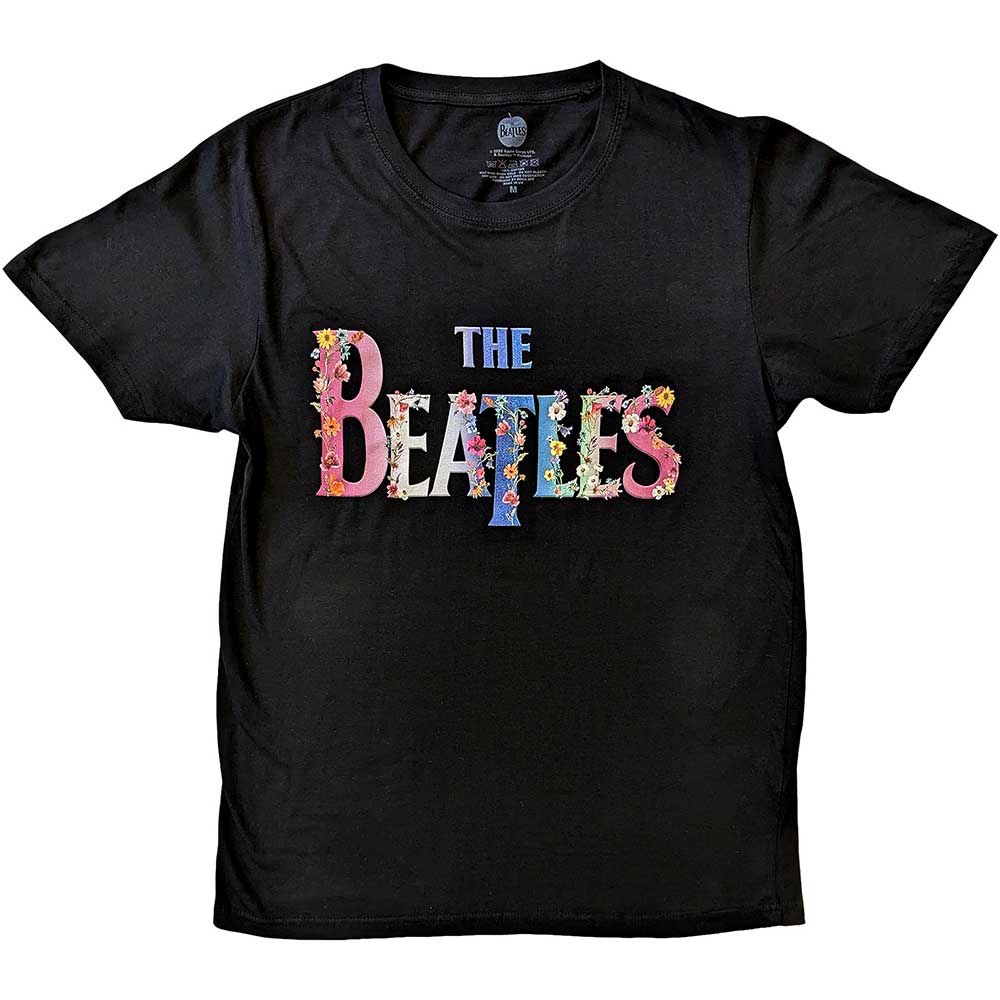 The Beatles T-Shirt: Floral Logo