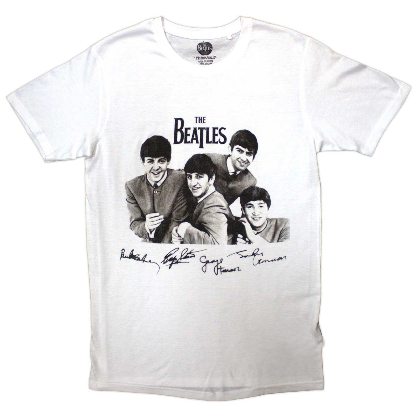 The Beatles T-Shirt: Mop Tops & Signatures