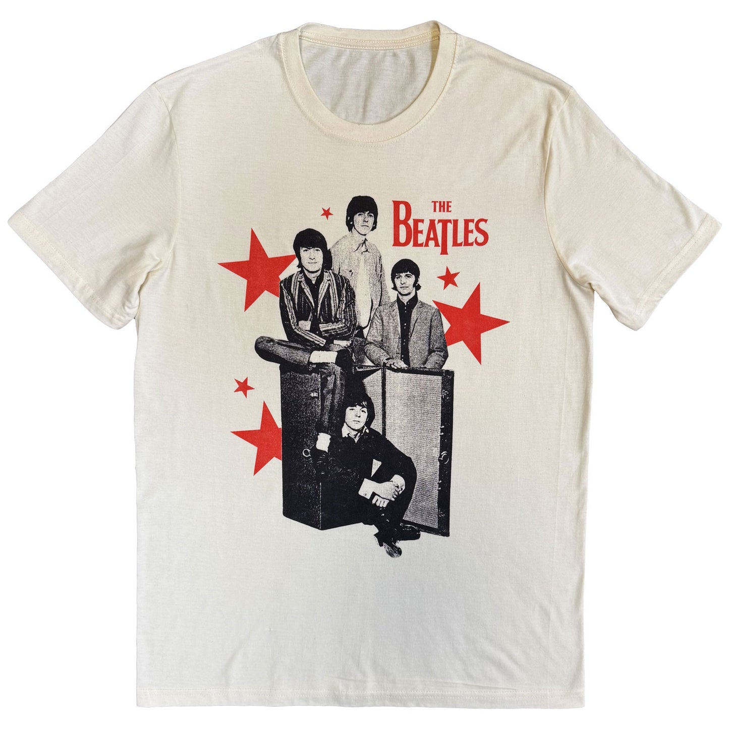 The Beatles T-Shirt: Red Stars