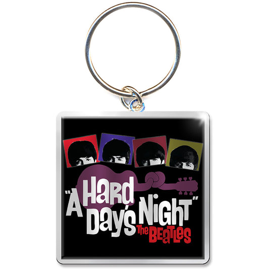 The Beatles Keychain: Hard Days Night Guitar Photo Print