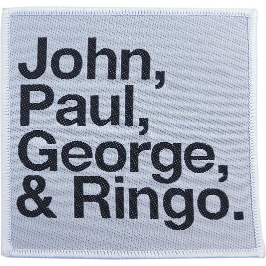 The Beatles Patch: John  Paul  George  Ringo Black on White