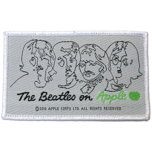 The Beatles Patch: Beatles On Apple Black On White