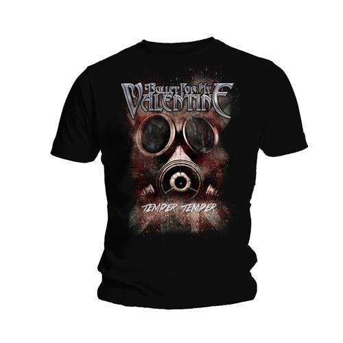 Bullet For My Valentine T-Shirt: Temper Temper Gas Mask