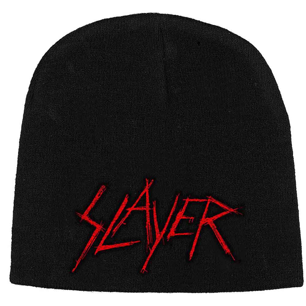 Slayer Beanie Hat: Scratched Logo