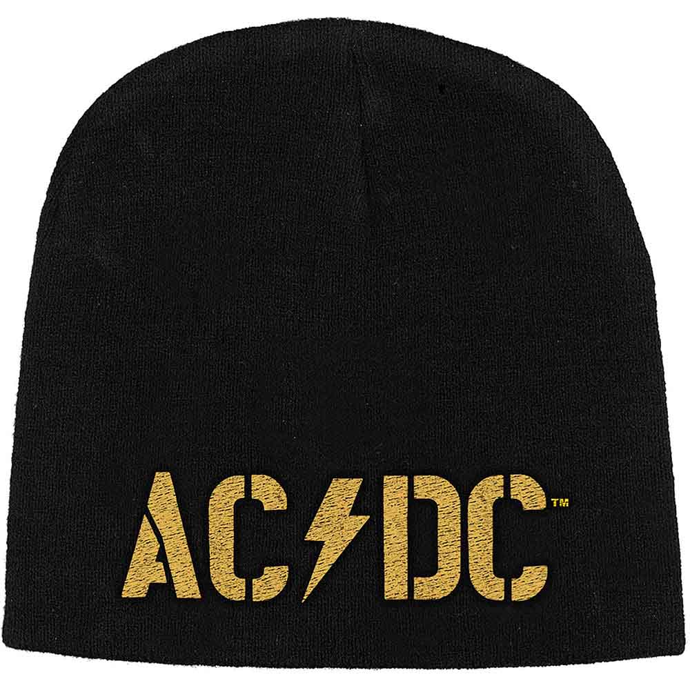 AC/DC Beanie Hat: PWR-UP Band Logo