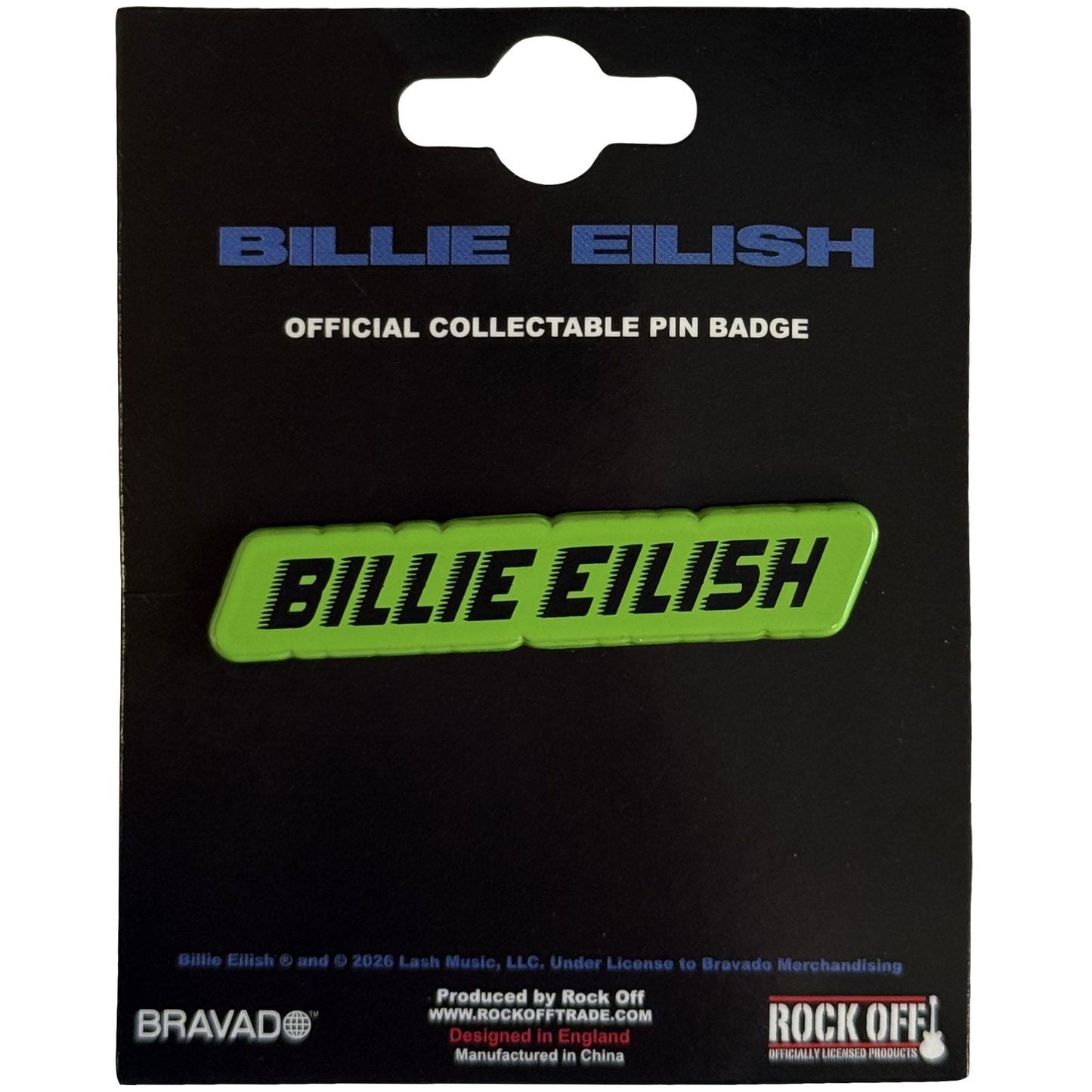 Billie Eilish Badge: Racer Logo