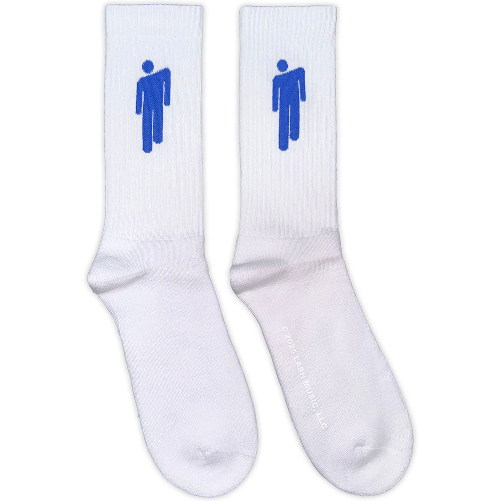 Billie Eilish Terry Socks: Blue Blohsh