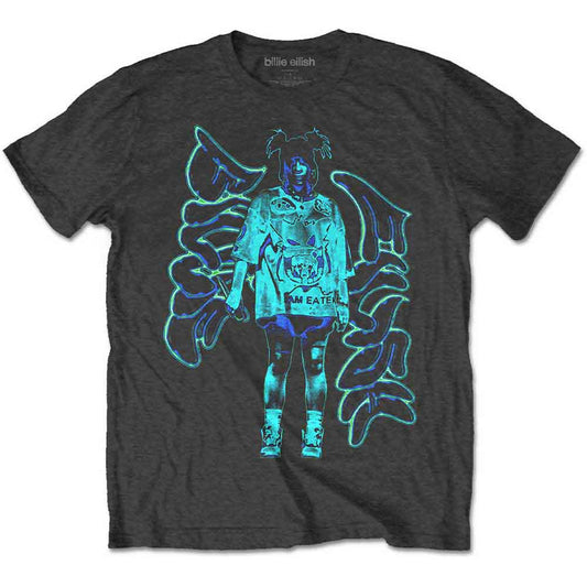 Billie Eilish T-Shirt: Neon Graffiti Logo