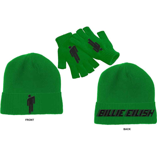 Billie Eilish Beanie Hat & Glove Set: Blohsh