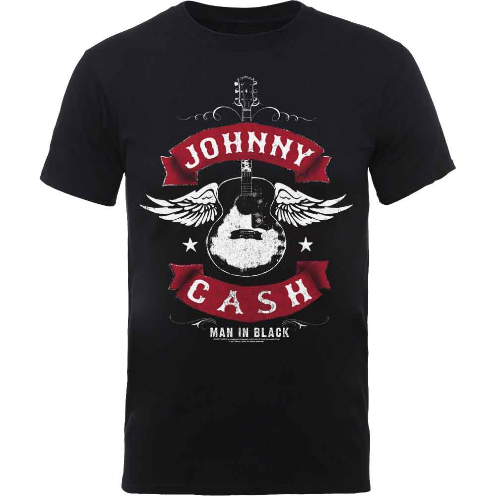 Johnny Cash T-Shirt: Winged Guitar