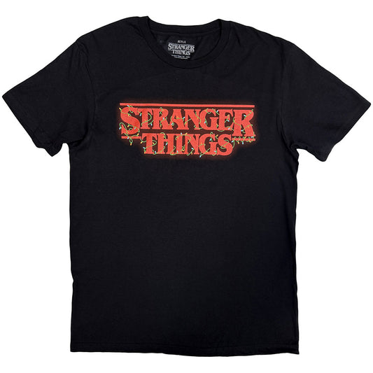Netflix T-Shirt: Stranger Things - Logo With Christmas Lights