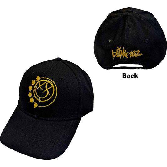 Blink-182 Baseball Cap: Yellow Six Arrow Smile