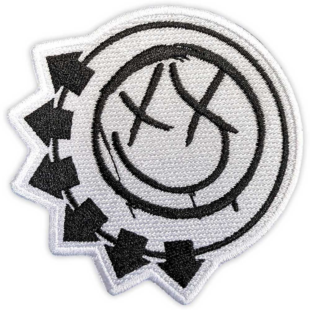 Blink-182 Patch: Black Six-Arrow Smile