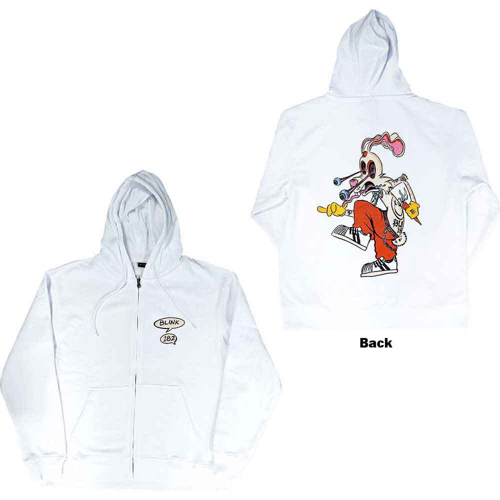 Blink-182 Zipped Hoodie: Roger Rabbit