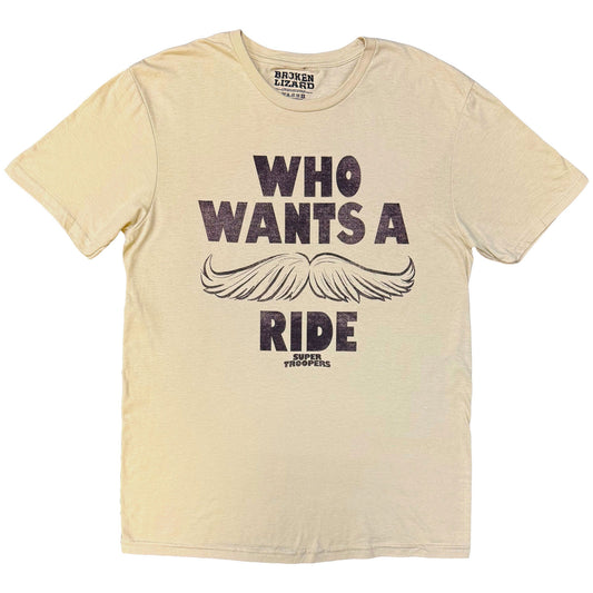 Broken Lizard T-Shirt: Who Wants A Ride?