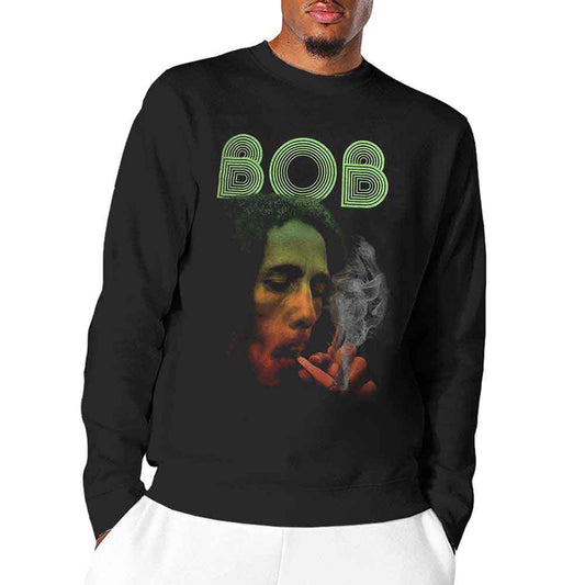Bob Marley Long Sleeve T-Shirt: Smoke Gradient