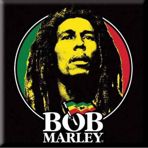 Bob Marley Magnet: Logo Face