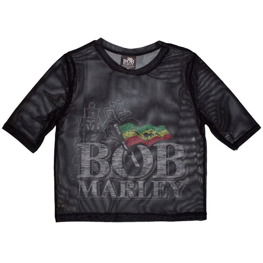 Bob Marley Ladies Crop Top: Logo